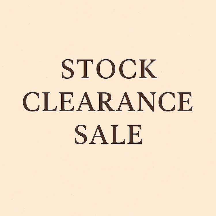 STOCK CLEARANCE SALE! up to 50% off!