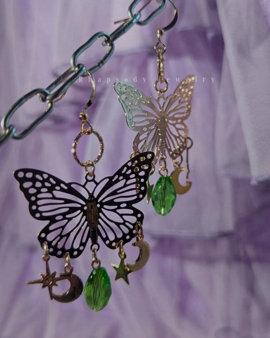 Handmade Butterfly Drop earrings