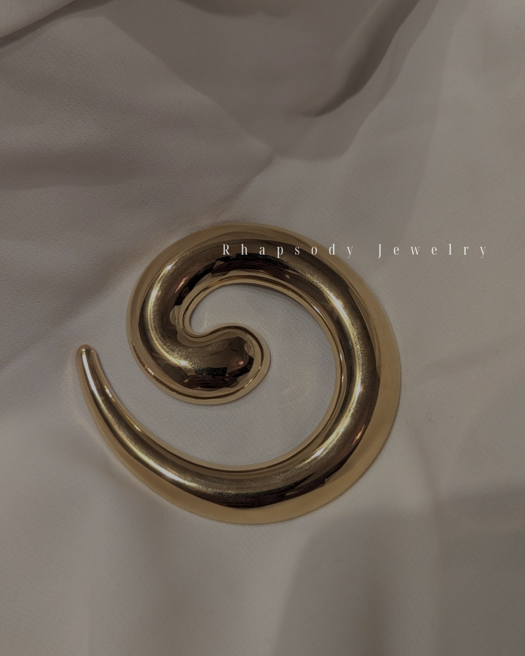 Eclipse Spiral Brooch