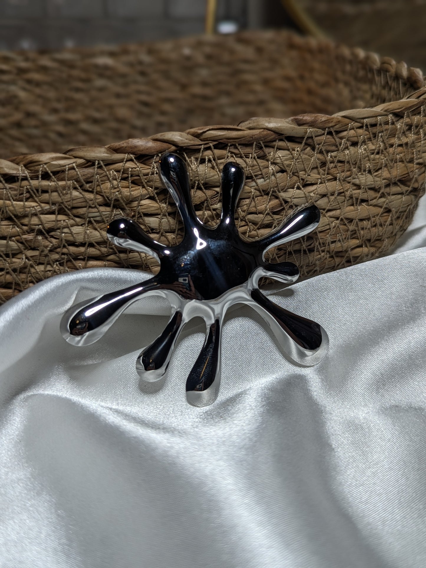 Chunky Brooch Silver 1