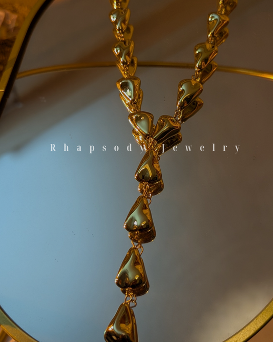 Molten Gold Statement Necklace