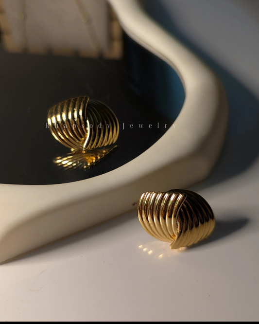 Twirly Stud Earrings
