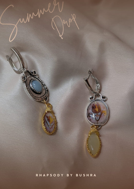 Vintage boho drop earrings