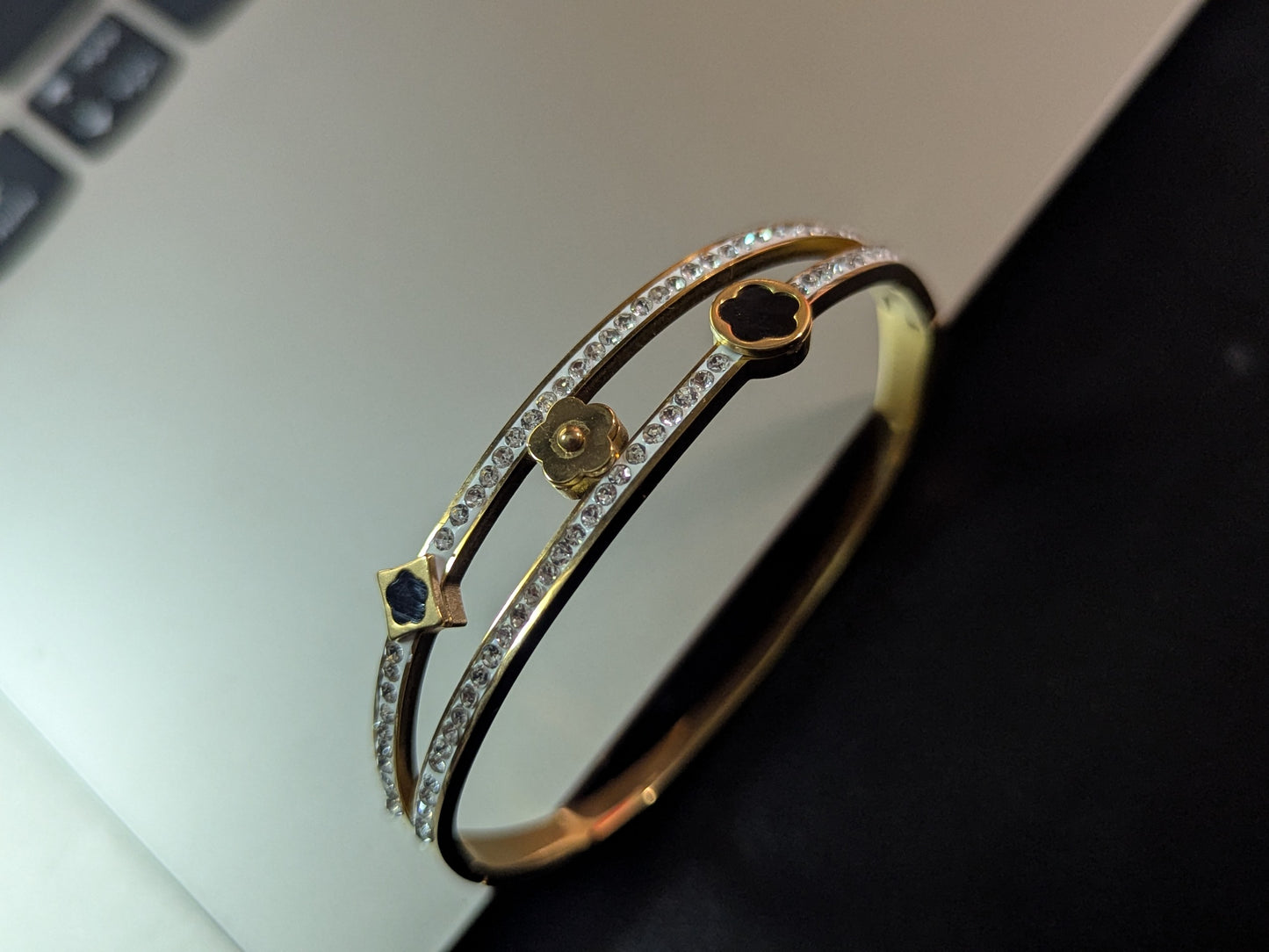 Clover Cuff Bangle