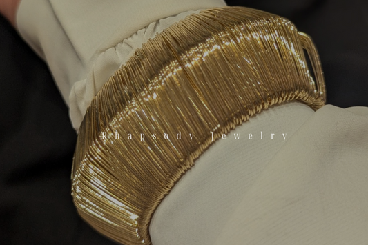 Golden Drape Open Cuff . Code- RG-CF2