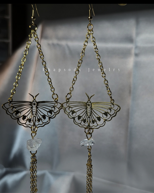 Handmade Moth earings i