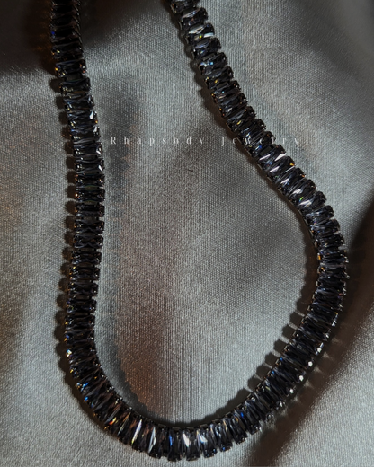 Tennis Necklace(white rhinestone)